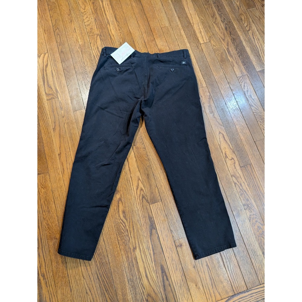 Dockers Smart 360 Flex Slim Fit Black Chino Pants Flat Front Mens 38x30 Stretch - Picture 2 of 3